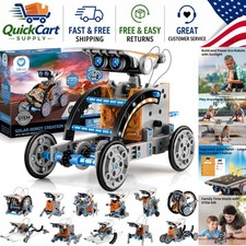 12-in-1 Solar Robot Building Kit - Educational STEM Gift for Boys Ages 8-13