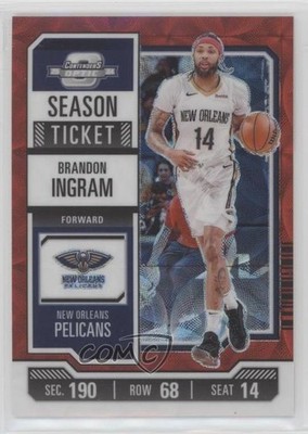 2023 Contenders Optic Season Ticket International Red Prizm Brandon Ingram 1l2l