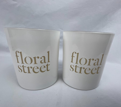 FLORAL STREET Covent Garden Tuberose Scented Candles SET of 2 Vegan Discontinued