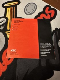 Bonk&rsquo;s Revenge Turbografx &ldquo;Manual ONLY&rdquo; NEC