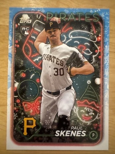 Paul Skenes 2024 Topps Holiday Rookie Card #h165 (7713)