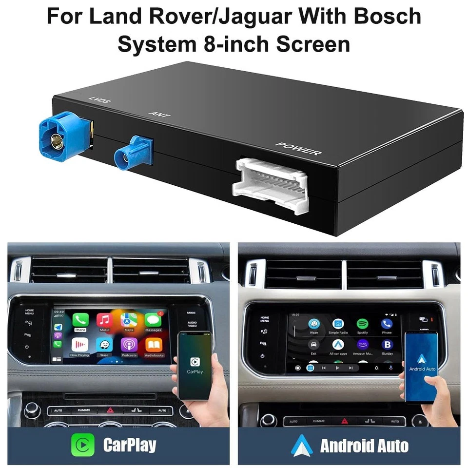 Wireless Carplay & Android Auto Decoder Unit For Land Rover Jaguar System Foto 4 de 4