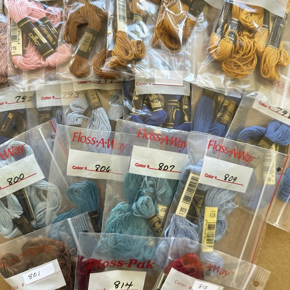 DMC Floss Variety Colors ( See Description)  8.7yds  100% Cotton; Made In France - Image 2 of 4