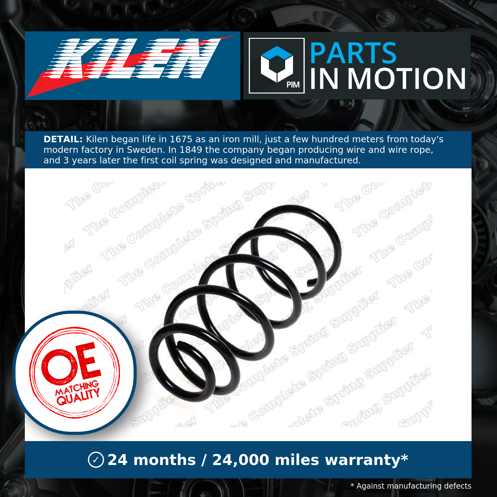 24675819 Rear Coil Spring Single Suspension Replacement Spare Part By Sachs - Image 7