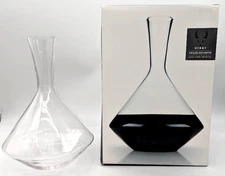 *DAMAGED BOX* Viski Angled Wine Decanter Glass, Crystal