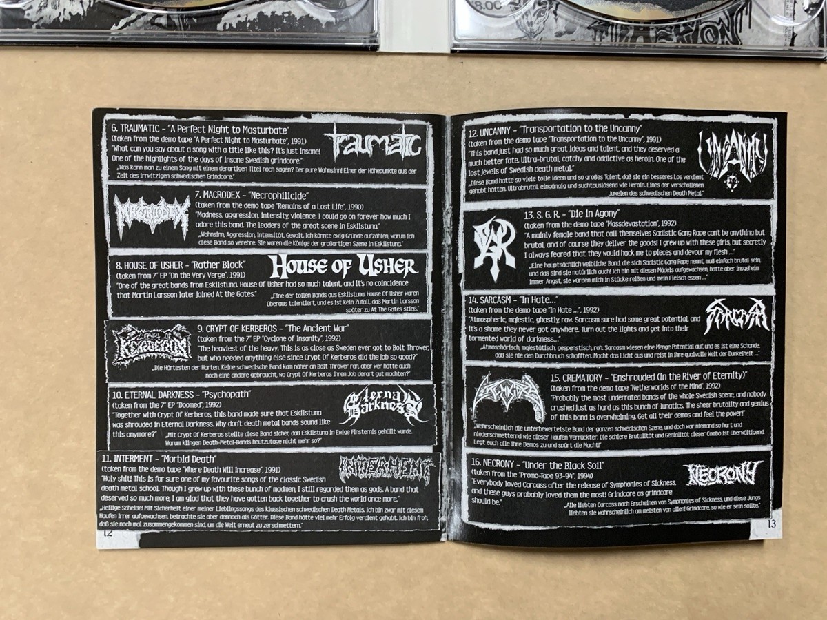 Swedish Death Metal 3 X CD Boxset 2009 Index Verlag German Import