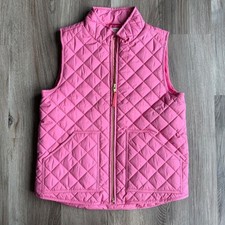 Crewcuts J.Crew Girls Pink Quilted Puffer Vest Re-Imagined Size Medium M