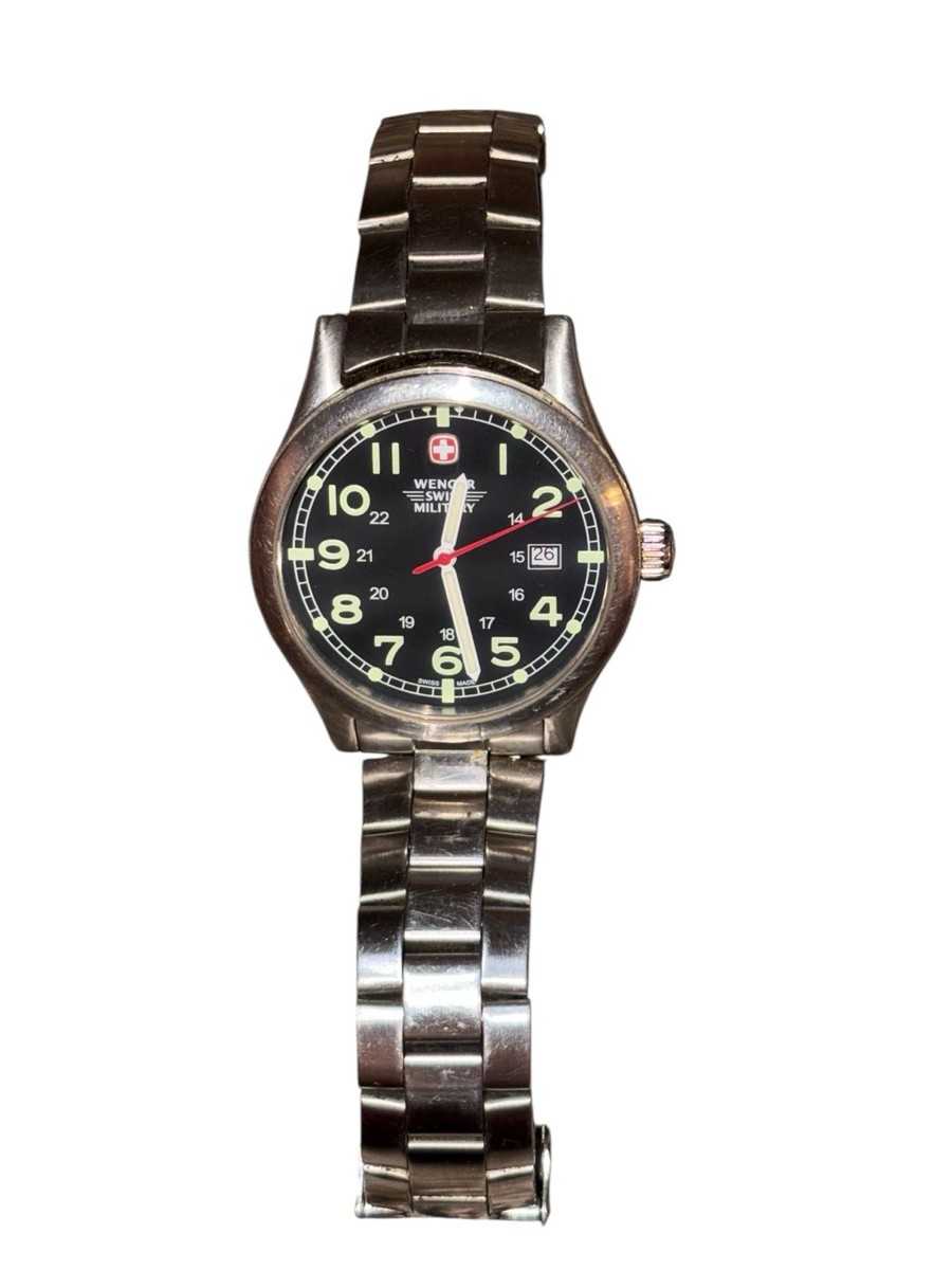 Wenger Swiss Military Men 7299X/T Silver Tone Quartz Analog  display picture 3