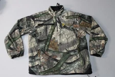 Scent Blocker Pullover Mens Medium Camo Fleece Quarter Zip Hunting Scent Control
