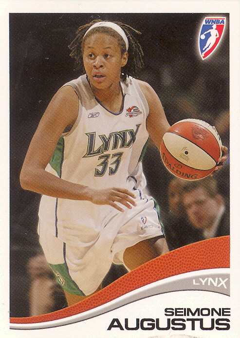 WNBA 2007 RITTENHOUSE ARCHIVES PROMO CARD P1 SEIMONE AUGUSTUS SP