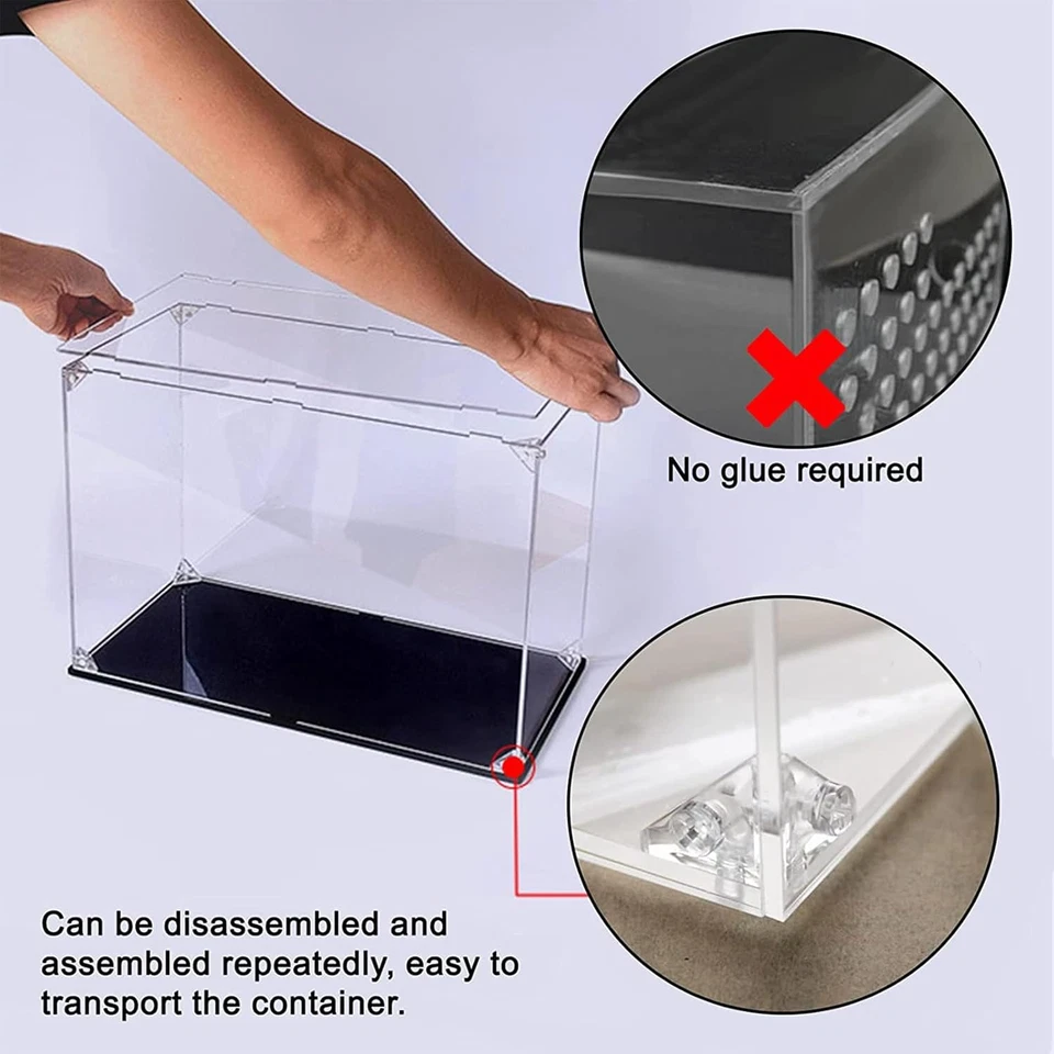 24 Staffe Angolari in Acrilico, Trasparenti, a 3 Fori, Ad Angolo Retto, Con Viti - Immagine 4 di 4