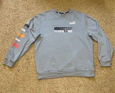 Puma Manchester City 2023 Man City Cup San Diego Light Blue Sweatshirt Size L