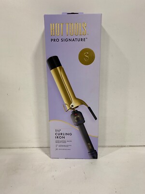 Hot Tools Pro Signature 24K Gold Curling Iron Long-Lasting Defined Curls 1 1/2''