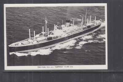 GREAT BRITAIN, FSN Co., '' MV SUFFOLK '', c1960 ppc., unused.