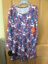 NWT Wonder Nation Unicorn Play Dress Girls Lavender many sizes