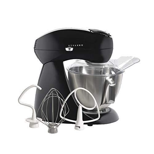 Hamilton Beach All-Metal 12-Speed Electric Stand Mixer, Tilt-Head, 4.5 Quarts, P - Picture 1 of 8