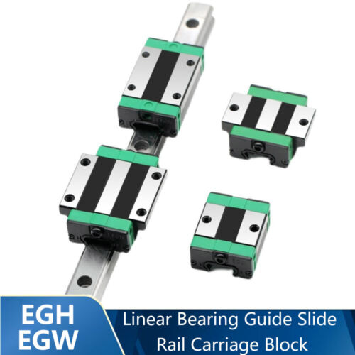 EGW/EGH Linear Bearing Guide Slide Rail Carriage Block Car Carriage Rail Bearing - Photo 1 sur 7