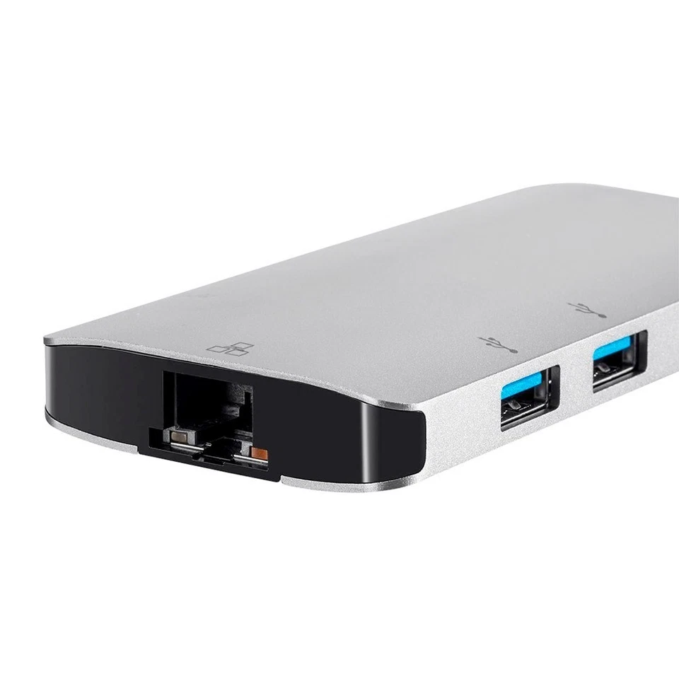 USB-C 3.1 4K HDMI Adapter Gigabit Ethernet 3x USB-A 3.0 & PD Type C MicroSD SD - Image 2 of 4