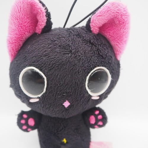 The Gothic World Of Nyanpire C0208 Black Cat Yukiusa Mascot 5" Plush Toy Doll - Picture 2 of 8