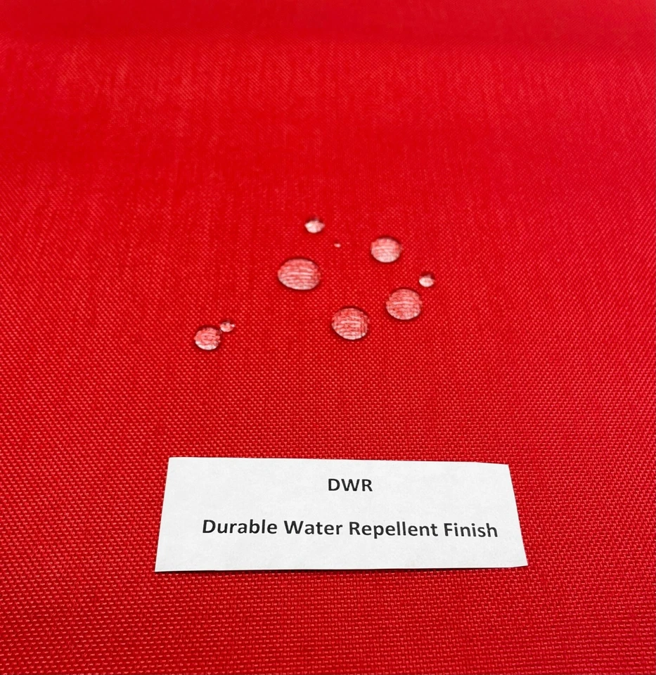 CORDURA® RED NYLON 1000D OUTDOOR COATED DWR FABRIC BY 1/2(0.5) YARD 60"W - Image 3 of 4