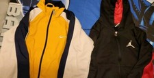 Air Jordan Hoodie  NIke Jacket Full Zip Size Small  8-10   Gently Worn 