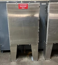 Hoffman Stainless Steel Electrical Enclosure a48h3610SSLP w/ Legs back panel