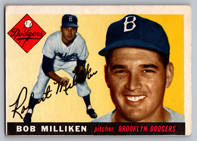 1955 TOPPS #111 BOB MILLIKEN BROOKLYN DODGERS