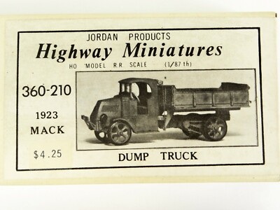 Jordan 360-210 Kit Bausatz Highway Miniatures Mack 1923 Dump Truck, Owen,  1:87