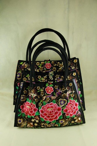 Genuine Embroidered Vintage Tribal BOHO handbag evening bag tote bag office bag - Picture 4 of 6