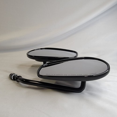 Right and Left Side Motorcycle Mirrors (Mirror Dimension: 5.5"W x 3.5"H) - Picture 2 of 6