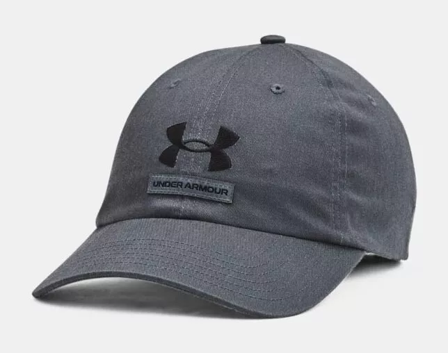 Under Armour Men's UA Branded Hat 1369783-012 Pitch Gray OSFM