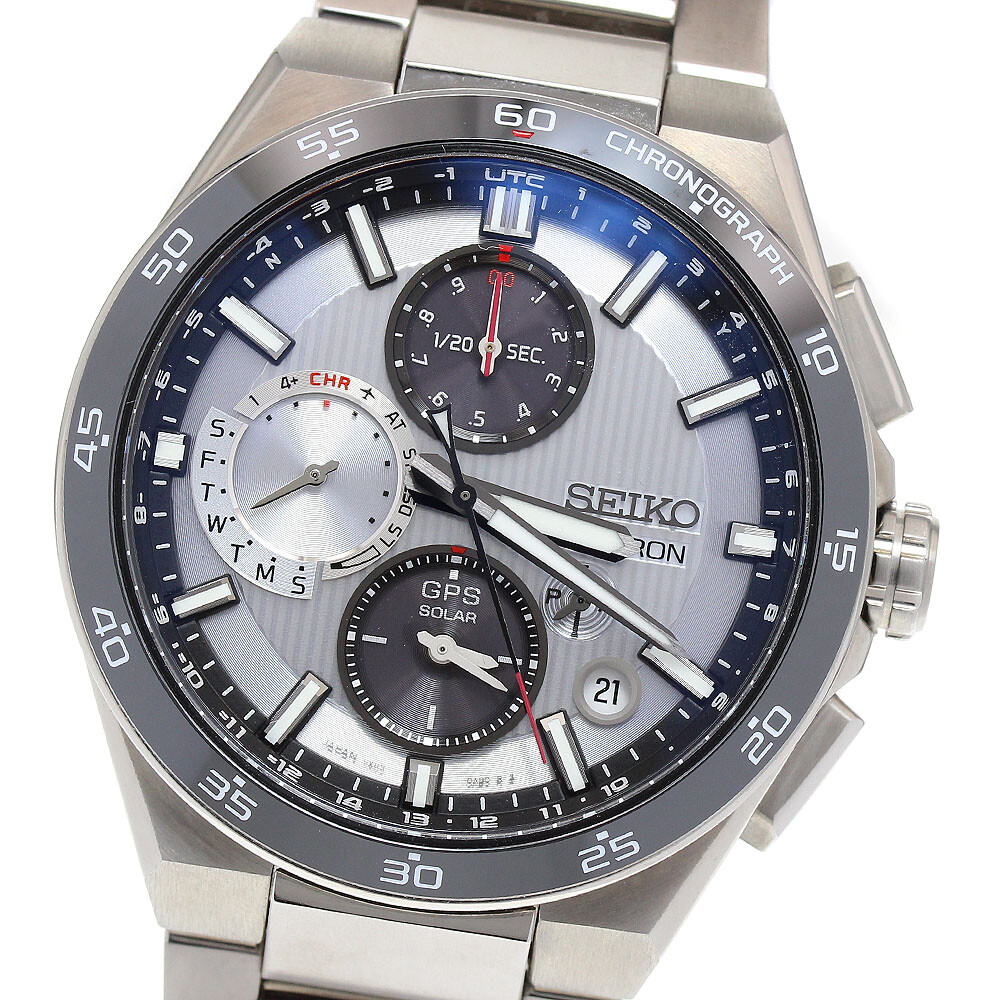 SEIKO Astron SBXC153/5X83-0AA0 GPS Solar Powered Radio Men