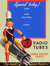 1939 RCA Vintage Radiotron Tube Poster  13 x 19 Giclee Print