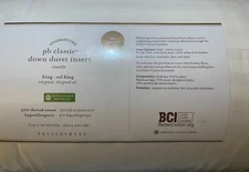 Pottery Barn CLASSIC DOWN Duvet Insert King California King ~All Seasons~ NWT