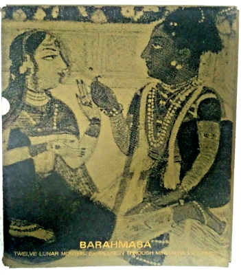 INDIA MINIATURE PAINTINGS PRINT - BARAHMASA TWELVE LUNAR MONTH