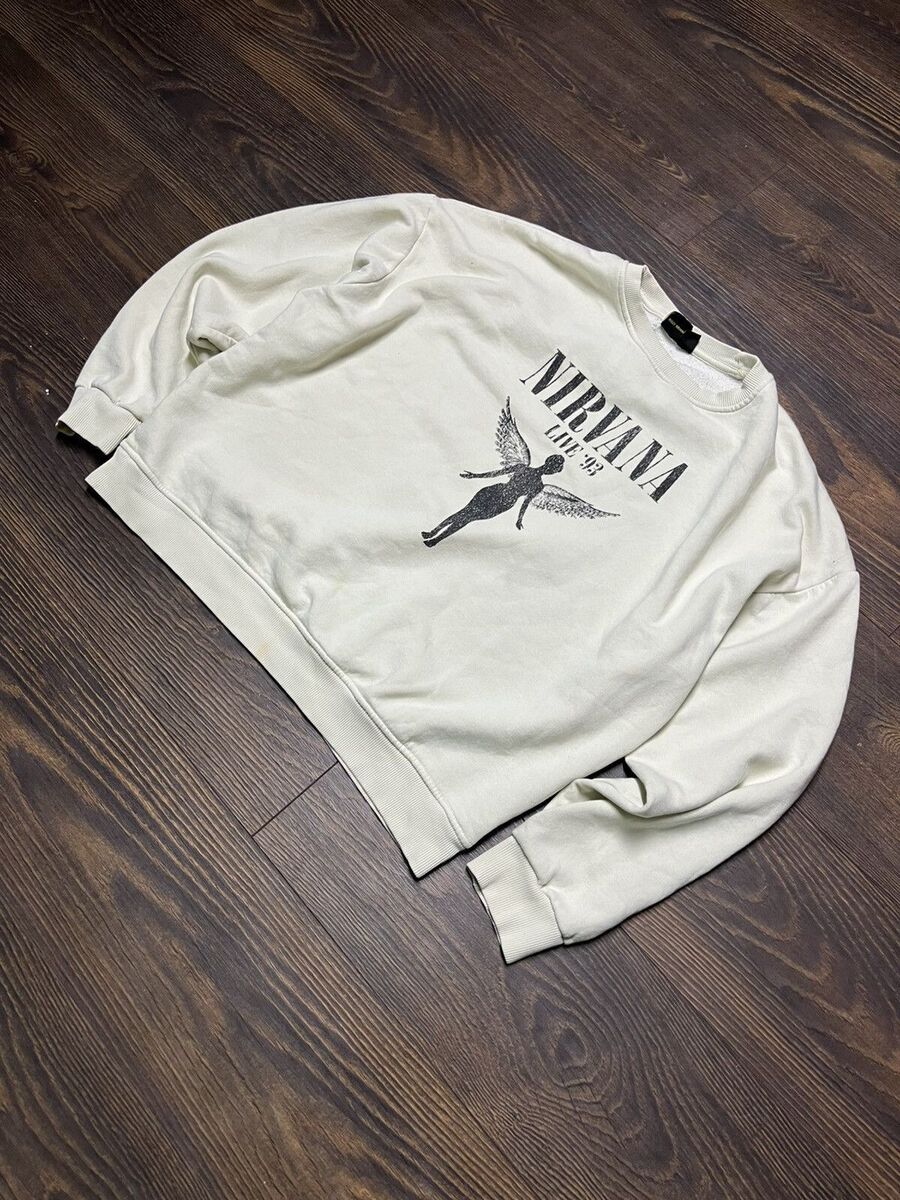 Nirvana 2023 official merch live '93 boxy heavy sweatshirt Nirvana 2023 official merch live '93 boxy heavy sweatshirt
