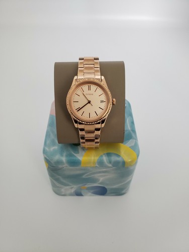 Fossil Adalyn Three-Hand Rose Gold Tone 