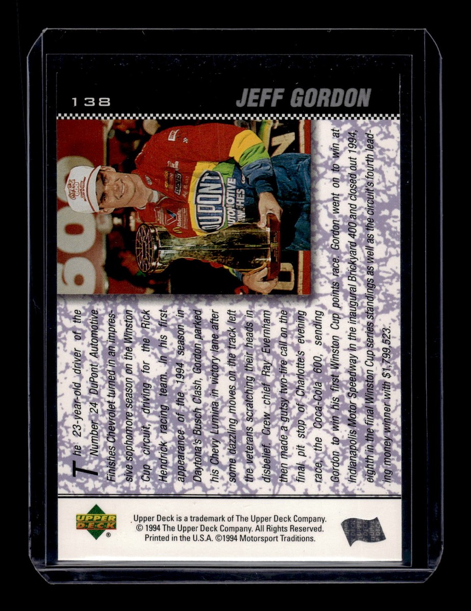 1994 Upper Deck #138 Jeff Gordon Images of '94 Mint+ New | eBay