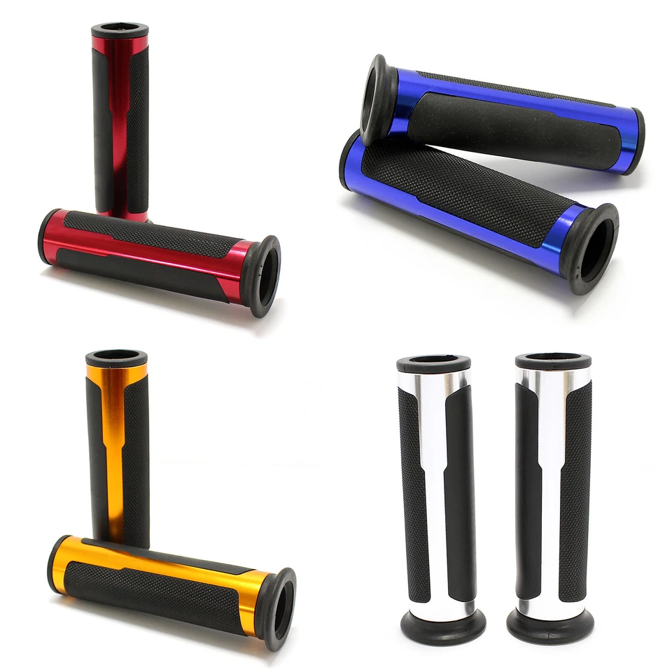 Empuñaduras de moto negras rojas azules doradas 7/8" para Kawasaki Z1000 Z900 Z650 Z800 Foto 2 de 4