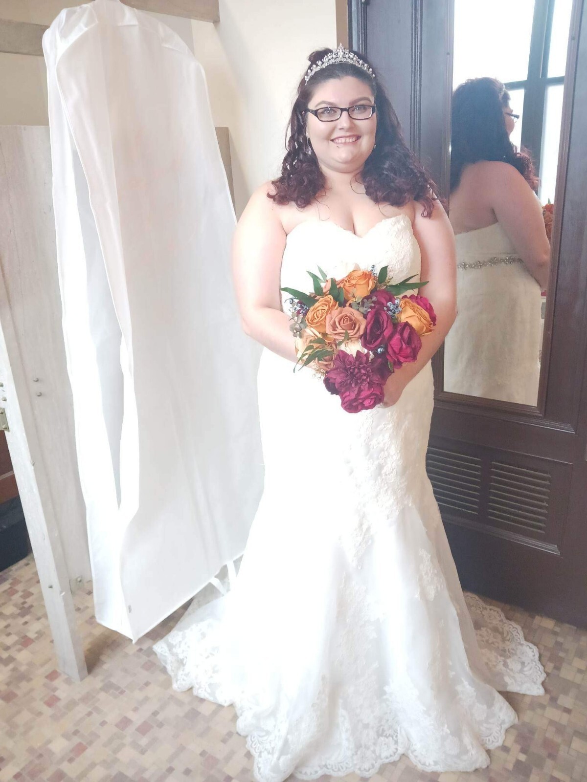 David's Bridal Corset Back Wedding Dress Size 16 eBay