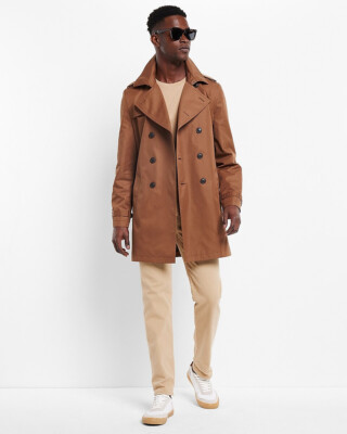 NEW EXPRESS $228 COFFEE BEAN WATER RESISTANT TRENCH COAT SZ NEW EXPRESS $228 COFFEE BEAN WATER RESISTANT TRENCH COAT SZ
