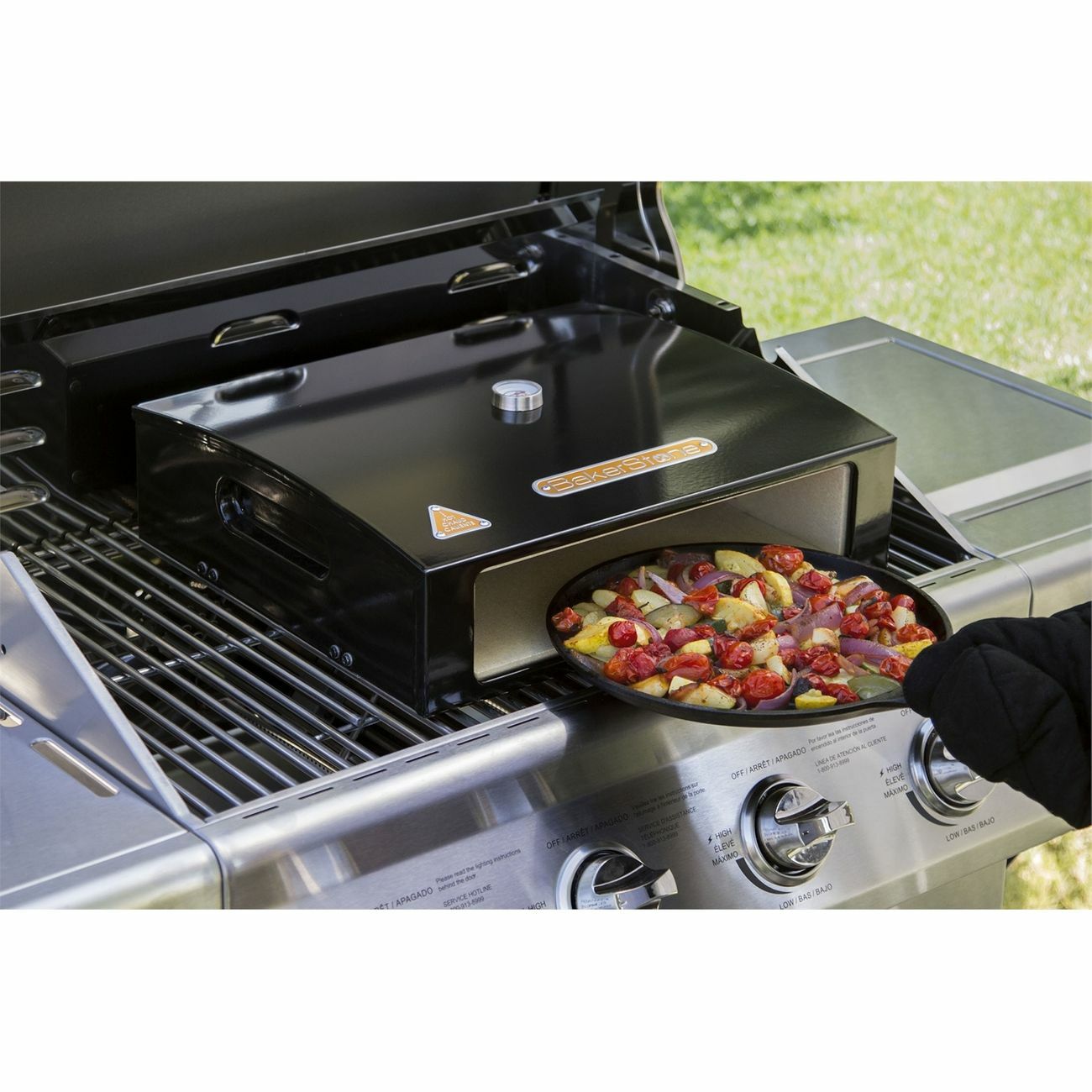 Bakerstone Barbeque Pizza Oven Box BBQ Pizza Stone eBay