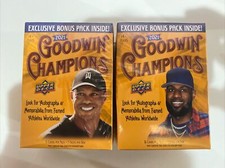 (2) Lot 2021 Upper Deck Goodwin Champions Factory Sealed Blaster Box