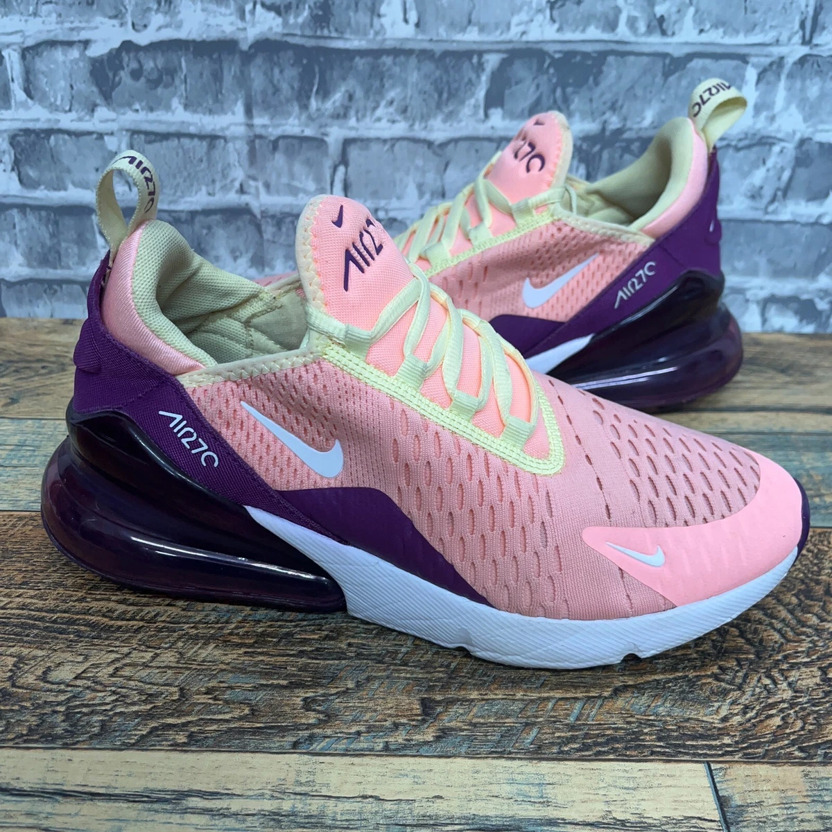 Nike 270 pink and hot sale purple