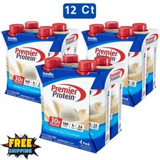 Premier Protein Shake, Vanilla, 30g Protein, 11 fl oz, 12 Ct