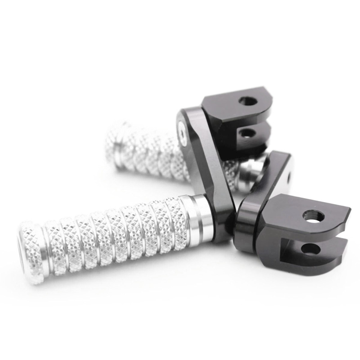 POLE Front 40mm Lowering Foot Pegs Silver For Tuono V4 R 1100 RR