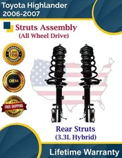 OE Rear Struts For 2006-2007 Toyota Highlander 3.3L Hybrid 4X4 Lifetime Warranty