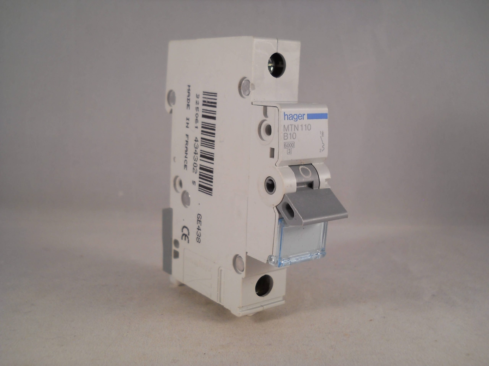 Hager MCB 10 Amp Single Pole Circuit Breaker Type B 10A B10 MTN110