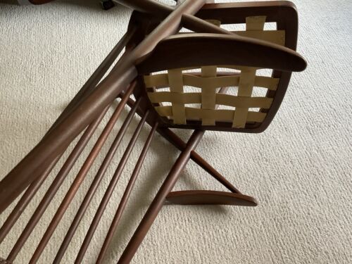 Vintage 50's 60's Mid-Century Danish Modern TEAK Rocking CHAIR Bramin DENMARK - Picture 20 of 20