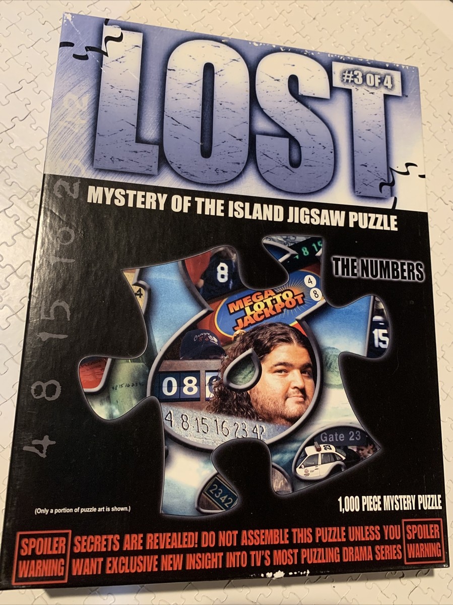 LOST TV Series Puzzle 3 The Numbers 1000 Pieces Complete